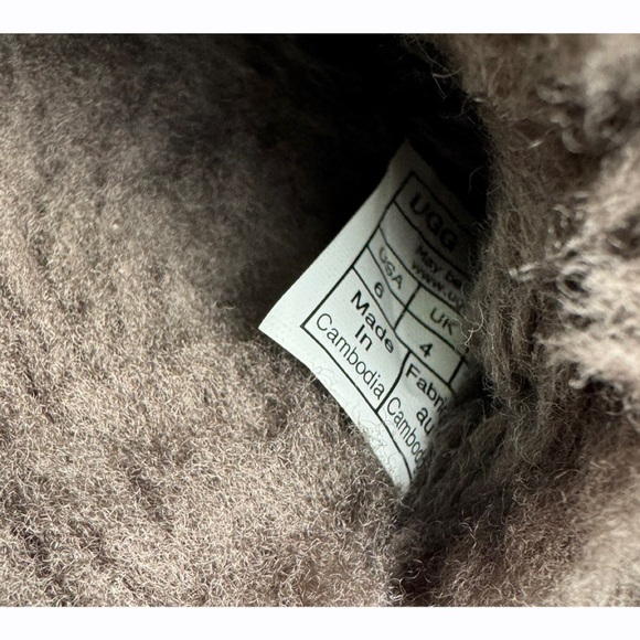 UGG Women's Gray Cozetta Plush Shearling‎ Slide Sandals Size 6 - Picture 12 of 12